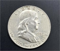 1957 Franklin Half Dollar