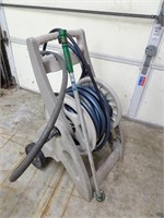 Hose Reel with Hose and Sprayer