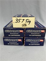 Lot with 5 boxes of Ultra Max 357 SIG ammo     (86