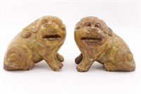 Pair of Chinese Stone Lions (?)