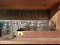 Assorted canning jars