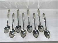Set Of 8 Coffee Spoons International Sterling