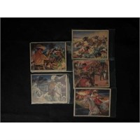 (5) 1940 Lone Ranger Cards