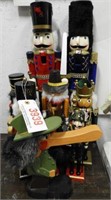 Lot #3939 - (8) Wooden Holiday Nutcrackers: