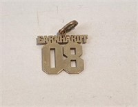 10K Gold Dale Earnhardt Junior pendant