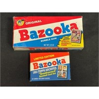 (2) Unopened Bazooka Baseball Boxes