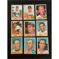(25) High Grade 1968 Topps Baseball Cards