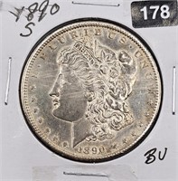 1890 S U.S. Morgan Silver Dollar BU