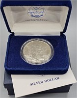 1988 U.S. Silver Eagle - Box & COA