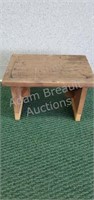 Custom built wood step stool, 9.25 X 13.5 x 8.5