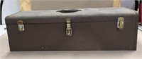 Kennedy Metal Tool Box with Tray (Brown)
