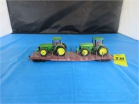 MILW 65639 Flatcar w/ John Deere Tractors