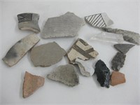 Lot Of Pottery Shards & More