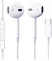 New, USB-C Wired Earbuds for iPhone 15,Type C