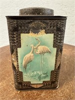 Vintage 6.5" Flamingo Tin