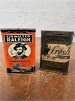 2 Vintage Cigarette Tins