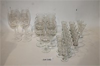(28) Assorted Glass Cup