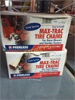 2 New Max-Trac Tire Chains - 4.10 x 3.5 x 4
