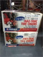 2 New Max-Trac Tire Chains - 4.10 x 3.5 x 6