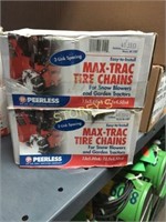 2 New Max-Trac Tire Chains - 13 x 5 x 6