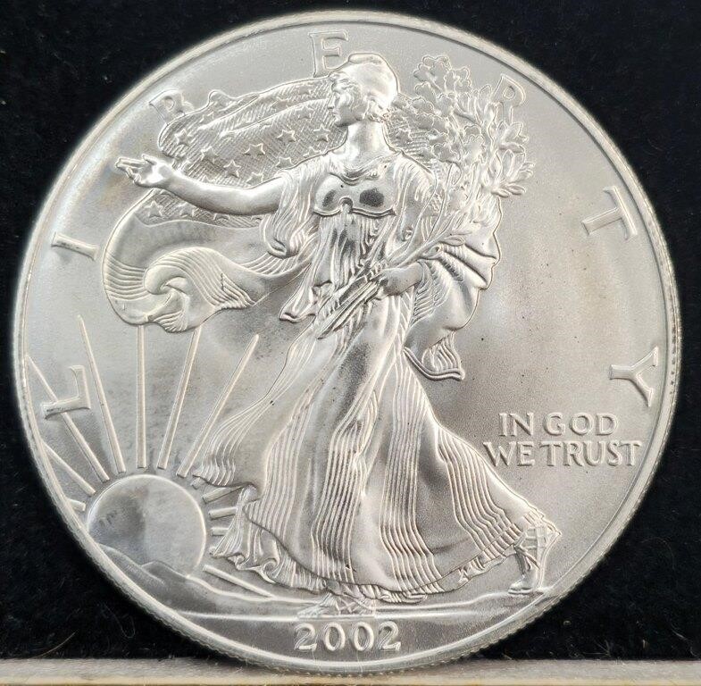 2002 $1 Silver Eagle Coin Uncirculated