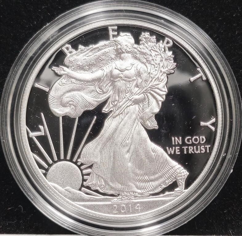 2014 $1  Silver Eagle Proof Coin Original Governme