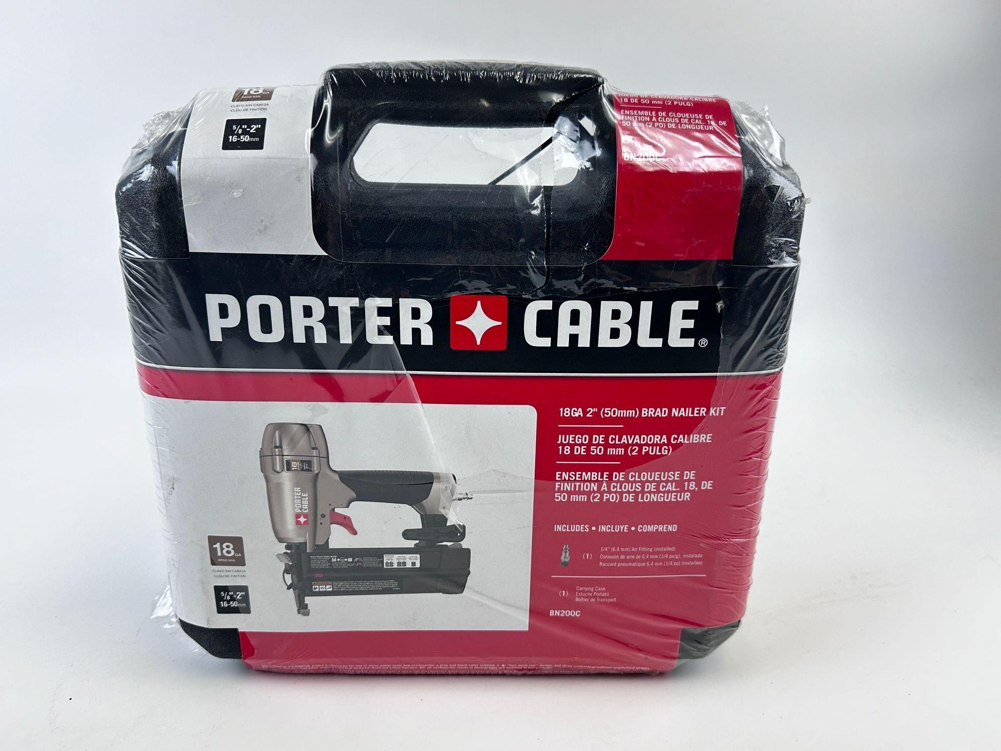New Porter & Cable 18 GA 2" Brad Nailer Kit