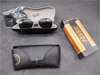 Ray Ban Sunglasses, Cases, Fossil Tin