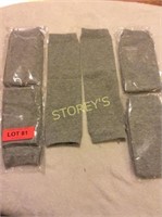 5 prs Grey Infant Leg Warmers