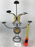 Decorative metal candle holder