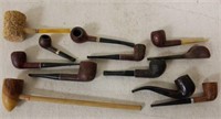 12 Vintage Smoking Pipes