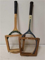 2 Vintage Tennis Rackets