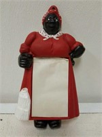 Aunt Jemima Cast Iron Notepad Holder