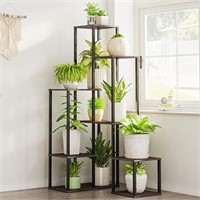 Bamworld Corner Plant Stand Indoor Plant Shelf Met