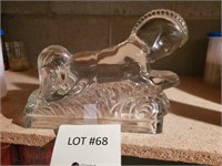 Antique Glass Bookend