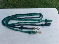 2 Green Cotton Lead Ropes