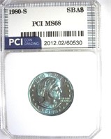 1980-S Susan B Anthony MS68 LISTS $1650 IN 67+