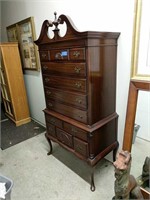 Mahogany Highboy With Queen Anne Style Legs