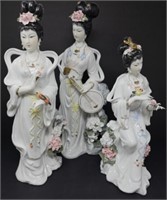 Three Porcelain Geishas