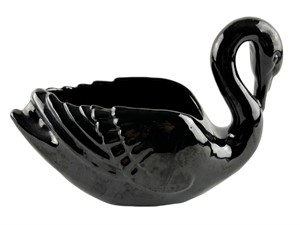 Frankoma Pottery #228 Black Swan Planter