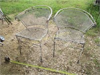 Pair of Vintage Wrought Iron Patio Chairs