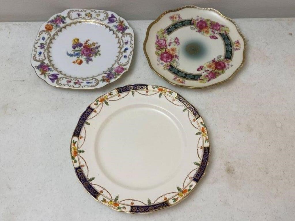 3 Floral Plates (Incl. Winterling, Imperial