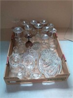 Wine glasses, snack trays and cups +more clear