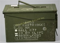 CANADIAN ARMY NATO 5.56 MM CARTRIDGE CASE/BOX
