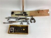 Flaring clamps, flaring tools, and miscellaneous