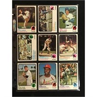 9 1973 Topps Baseball Hall Of Famers