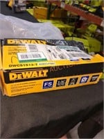 DeWalt 15 1/2 GA flooring staples, half the box