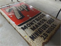 Vintage Tin 7UP Sign