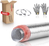 $60  6 Inch Insulated Flexible Duct R6 25 Feet