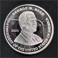 1 oz Fine Silver Round - George Bush